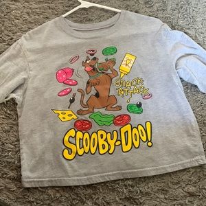 Gray long sleeve crop top